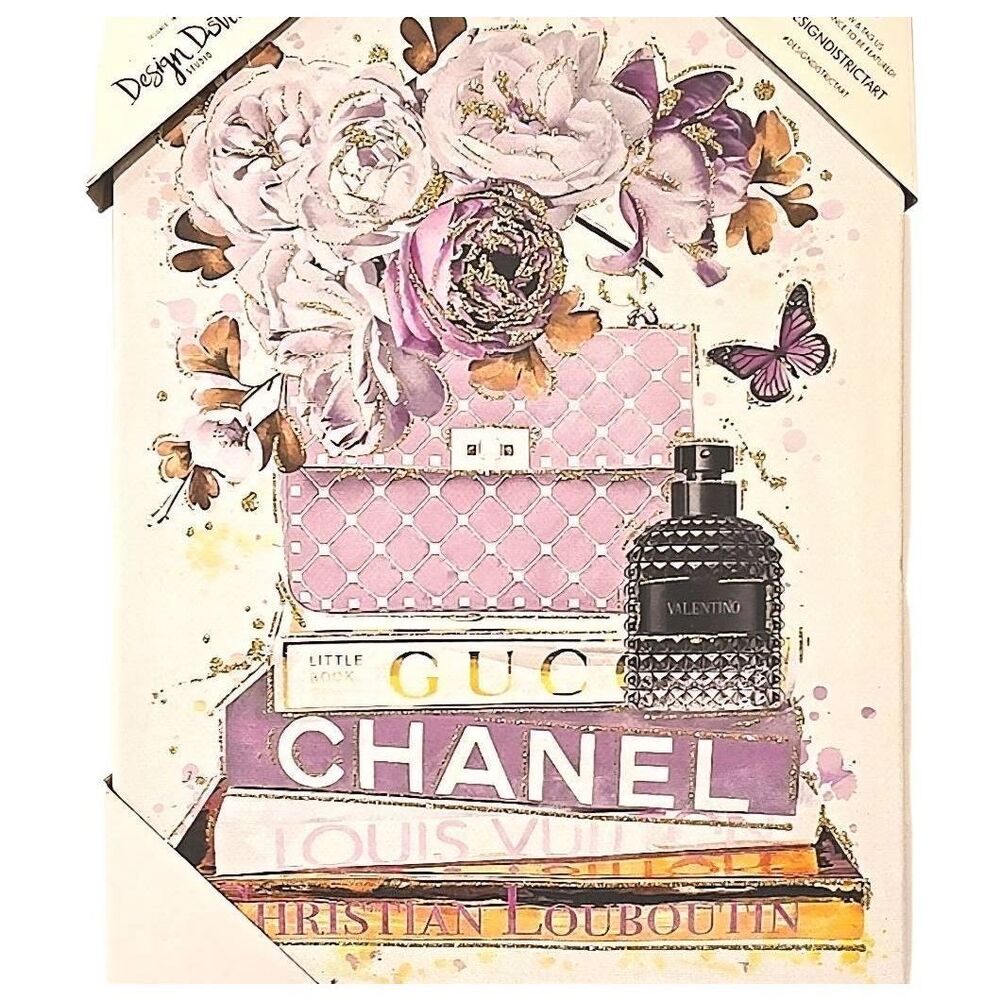 Design District Fashion Essentials Canvas Wall Decor- Purple